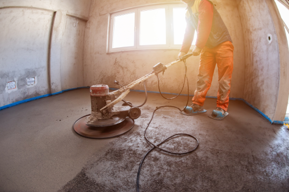 MC Cleaning Service crew performing final post-construction clean in Massachusetts