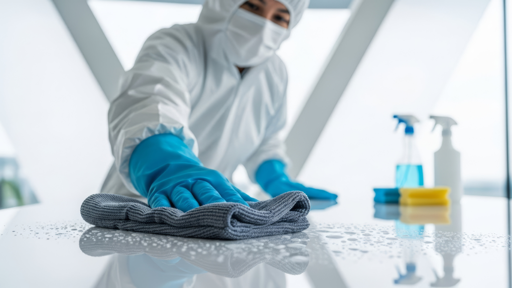 Professional medical facility cleaning with EPA-registered disinfectants in Massachusetts