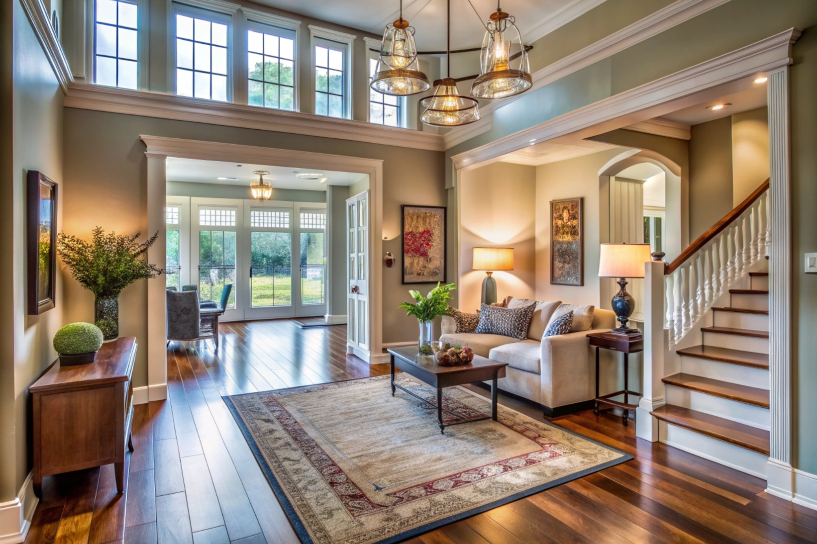 Freshly cleaned residential interior in Central Massachusetts by MC Cleaning Service